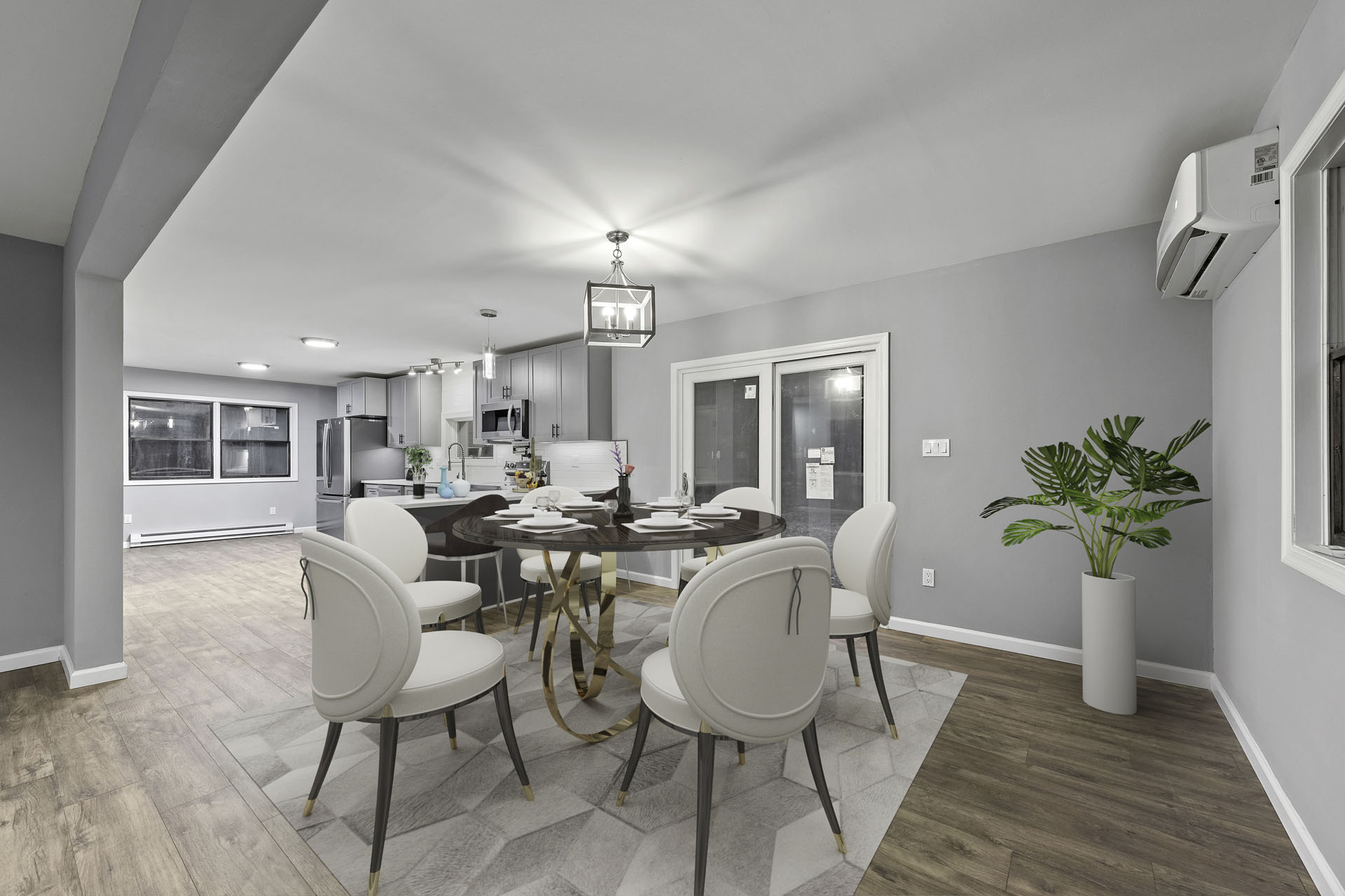 Virtually Staged Image of the inside of a house